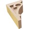 Ekena Millwork 3"W x 6"D x 9"H Classic Mayflower Rough Cedar Woodgrain TimberThane Corbel, Primed Tan CORUR03X06X09MAYRCPR - alternate 5